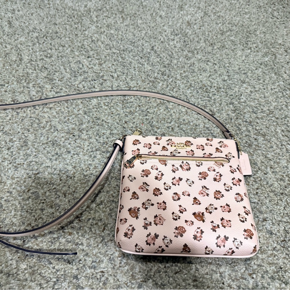 Women's Pink Floral Crossbody Bag by Coach